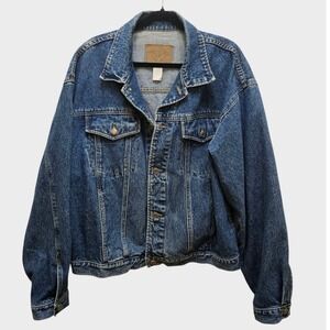 Vintage Gap Denim Jacket Blue Medium Wash 90s Trucker XL 30-5001